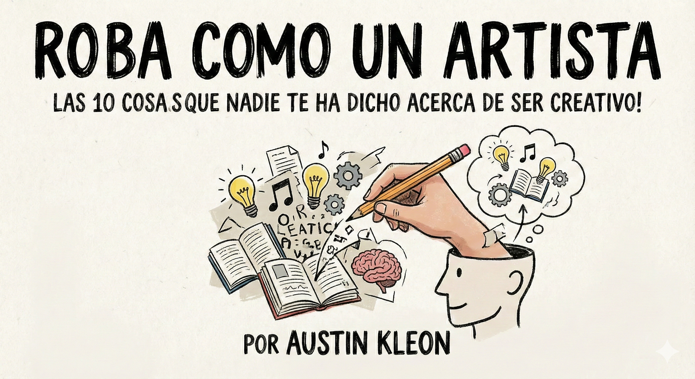 Libro digital "ROBA COMO UN ARTISTA: LAS 10 COSAS QUE NADIE TE HA DICHO ACERCA DE SER CREATIVO